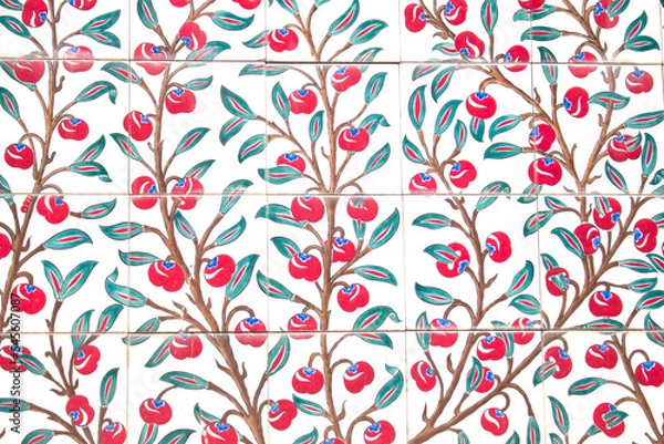 Obraz Tile seamless pattern with cherry