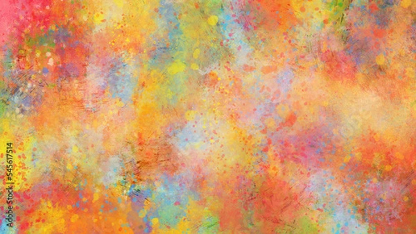 Obraz カラフルな抽象画、ペイント、スプラッシュ