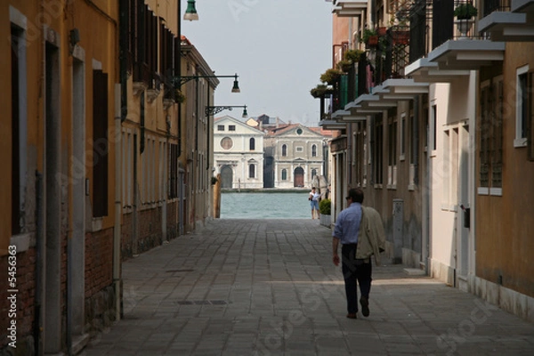Obraz Perspective sur le canal Guidecca