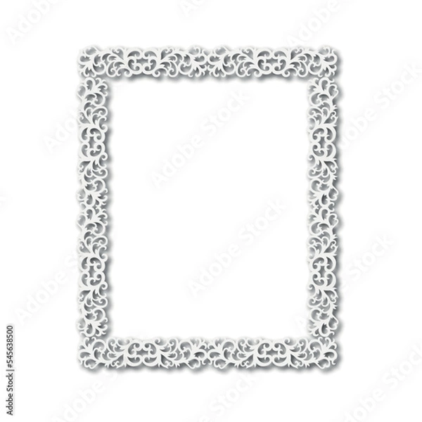 Fototapeta Frame, in the style of an ornament, Vector illustration eps 10, Art.	