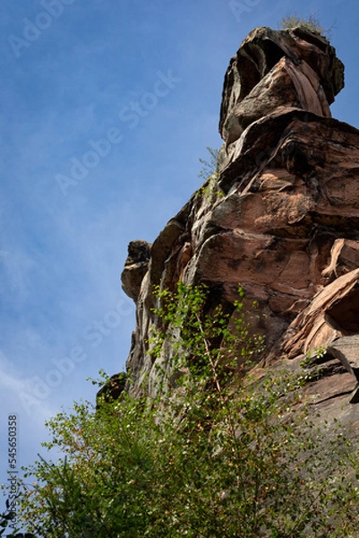 Obraz Sandstone rock formation with clear sky