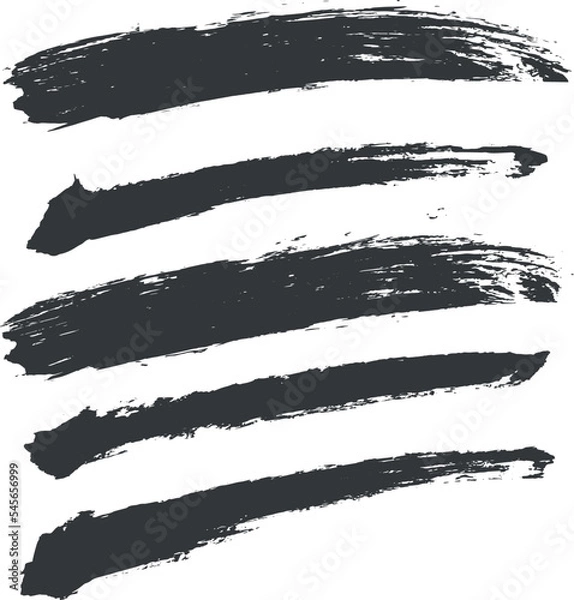Fototapeta Set of Grunge Vector Brushes