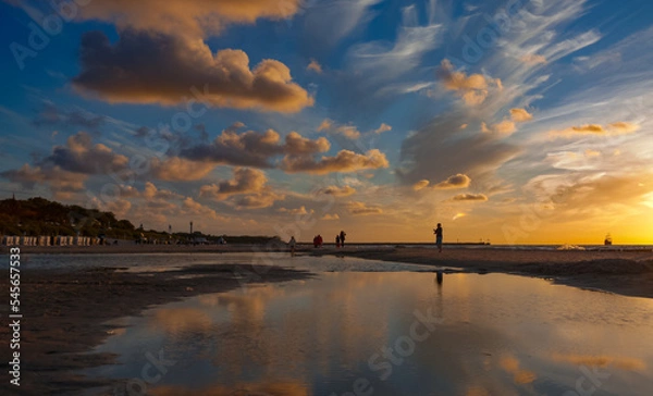 Fototapeta zachod slonca w Ustce
sunset in Ustka