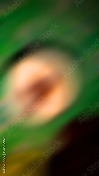 Obraz Abstract blurred background with green on most of the sides and a little brown in the middle.
