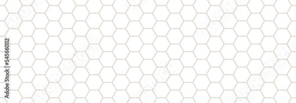 Fototapeta White hexagon on light grey backgrounds. Abstract pattern football. Abstract tortoiseshell. Abstract honeycomb. Minimal style