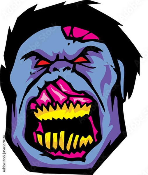 Fototapeta Zombie Face	