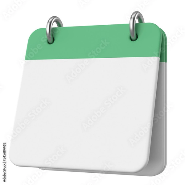 Fototapeta Empty calendar. 3D calendar.