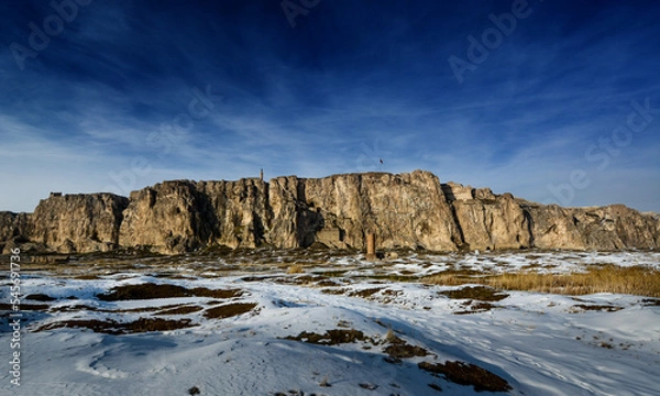 Obraz ancient castle in snow