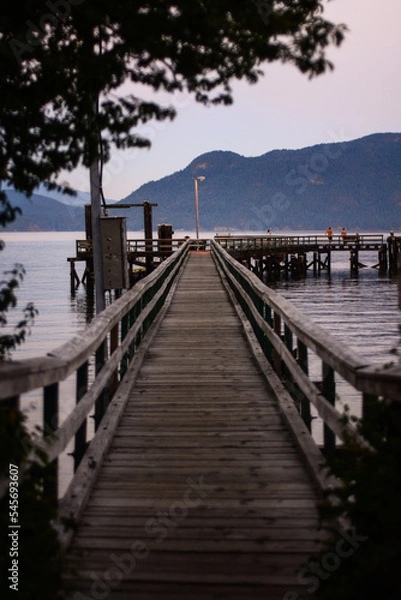 Obraz pier at sunset