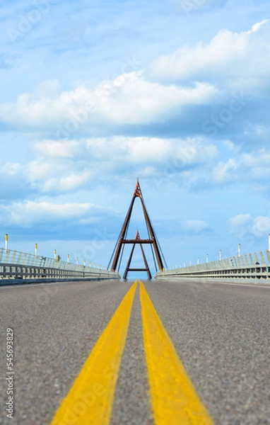 Obraz highway bridge over the river