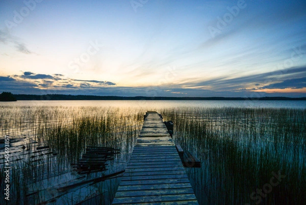 Obraz pier at sunset