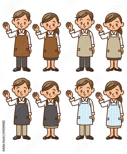 Obraz ウェイター スタッフ 販売員 店員