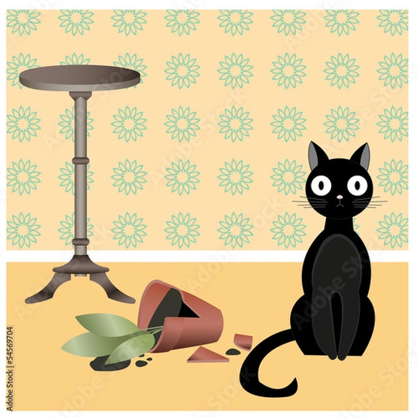 Fototapeta Naughty cat2