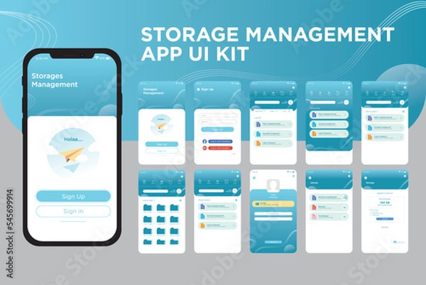 Obraz Storage Management App Ui Kit Template