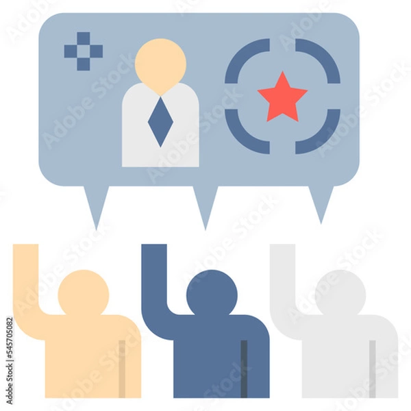 Obraz consensus flat style icon