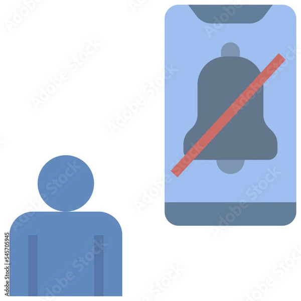 Obraz disable flat style icon