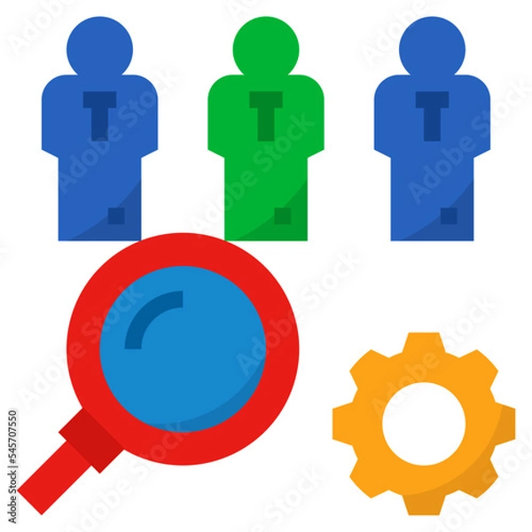 Fototapeta human flat style icon
