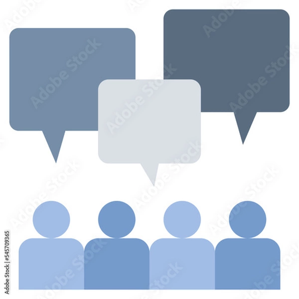 Fototapeta opinion flat style icon