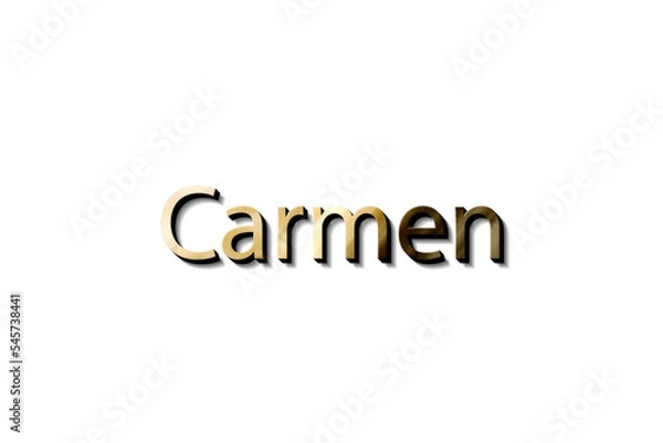 Fototapeta mockup name Carmen