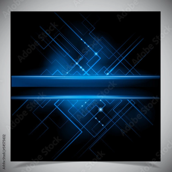 Obraz Smooth colorful abstract techno background