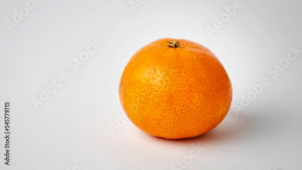 Fototapeta mandarin closeup on white background