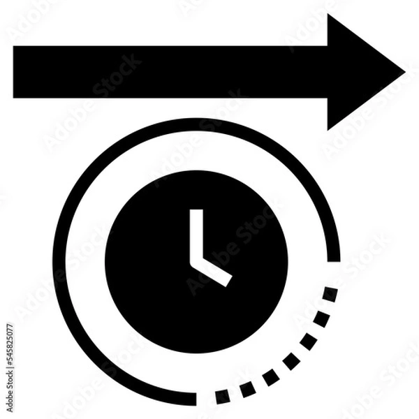 Obraz long glyph style icon