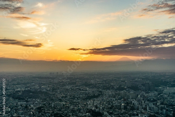 Fototapeta 神奈川県横浜市みなとみらいの都市風景