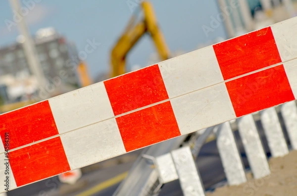 Obraz Zapora drogowa