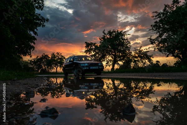 Fototapeta car reflection
