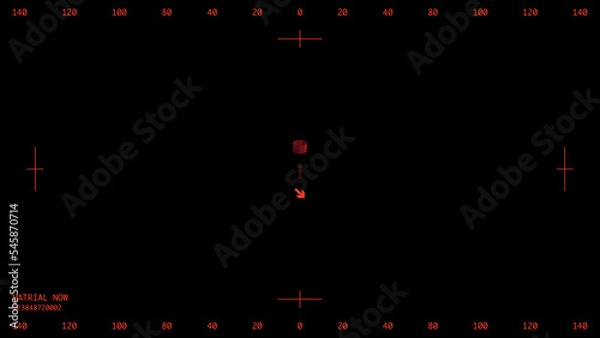 Fototapeta Cinematic effect asset screen, boutique overlay tape interface volumes