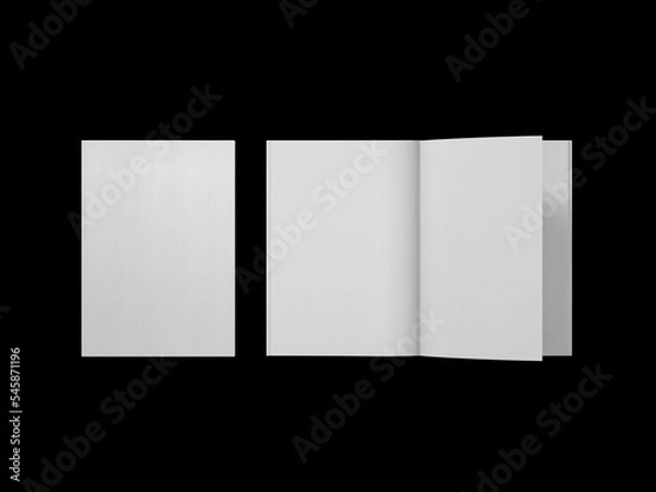 Fototapeta Magazine or a Book on a Background Screen 