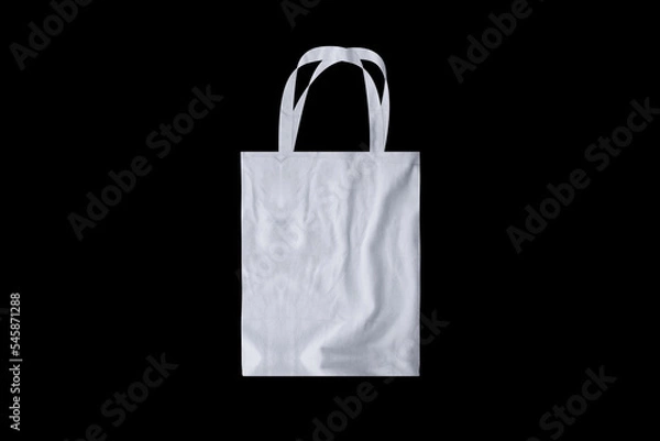 Fototapeta Clean tote bag on a Screen with Shadows