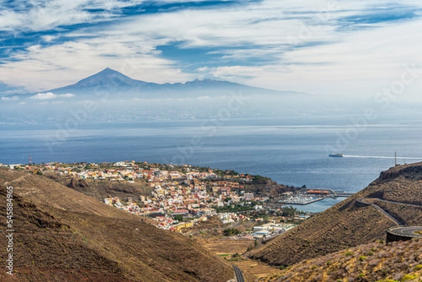 Fototapeta La Gomera view on el Teide Canary islands