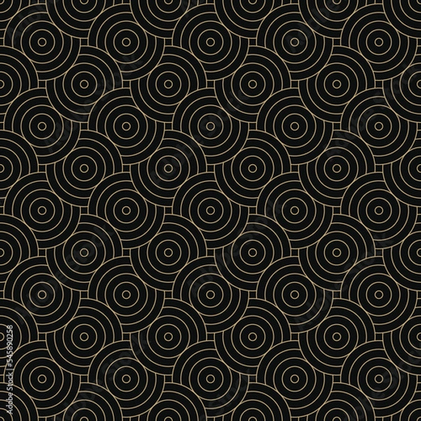 Obraz Geometric pattern vector background with circles 