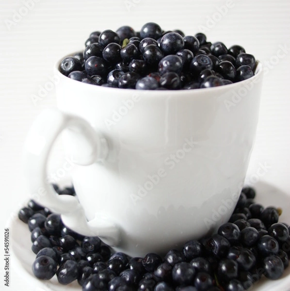 Obraz jagody w kubku