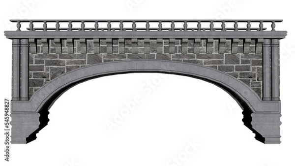 Obraz Ancient bridge - 3D render