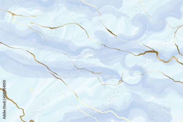 Obraz Marble stone background with some golden stroke