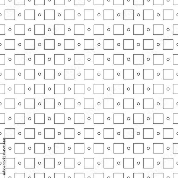 Fototapeta seamless geometric pattern with squares and circles