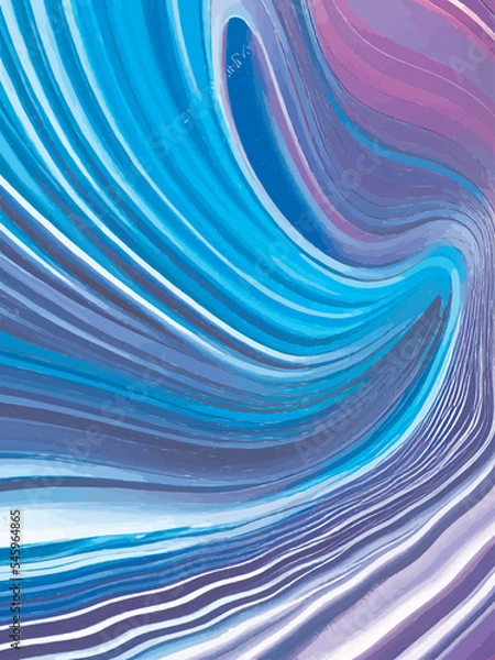 Fototapeta abstract blue wave