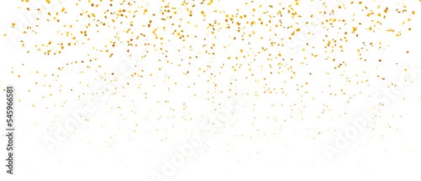 Obraz golden falling confetti