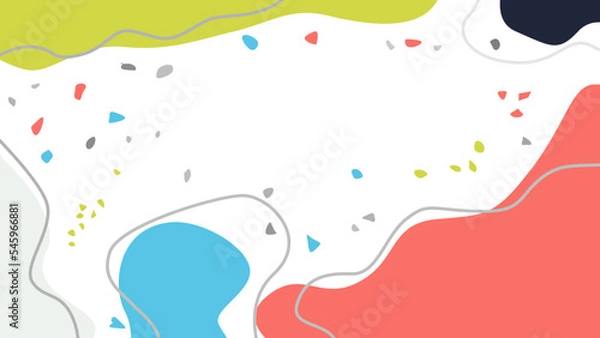 Fototapeta Vector abstract background with attractive colors. with abstract lines and colorful abstract pebbles.