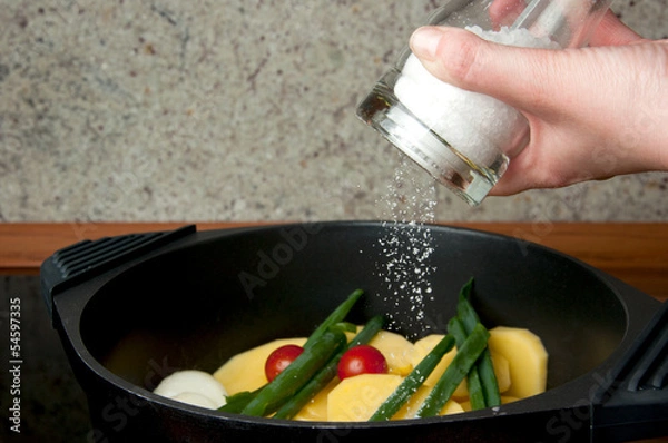 Obraz Sól w żywności.