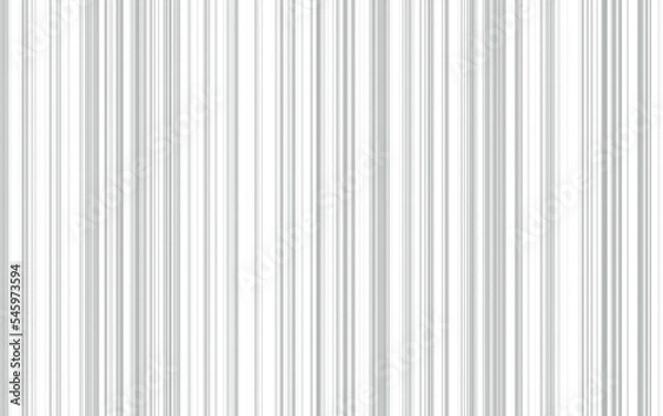 Fototapeta Abstract white and gray color background, texure pattern, barcode, modern striped. 3D Render illustration.