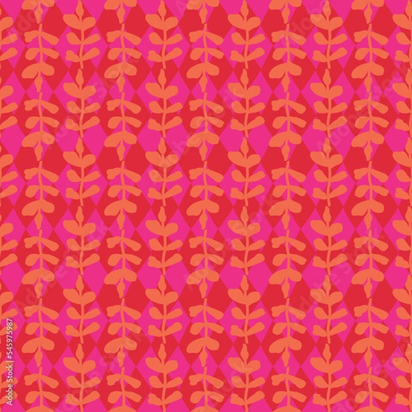 Obraz Vector seamless repeat pattern print background