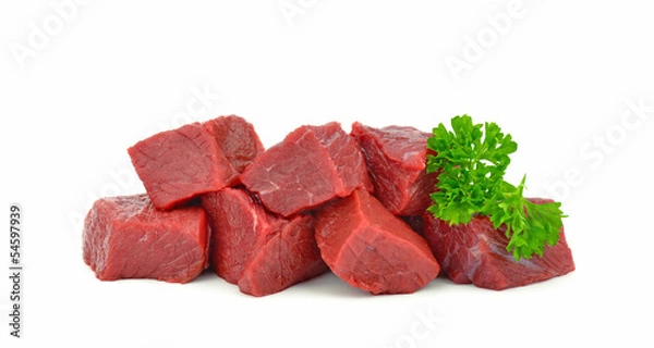 Obraz Mięso na białym tle