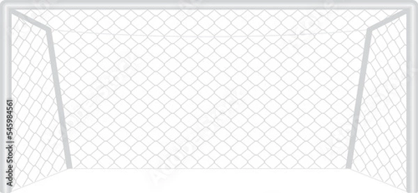 Obraz soccor fooball goal post net.