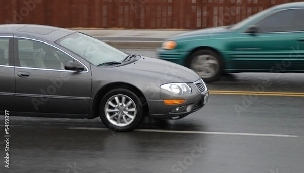 Obraz speeding vehicles