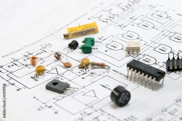 Fototapeta Schemat obwodu
