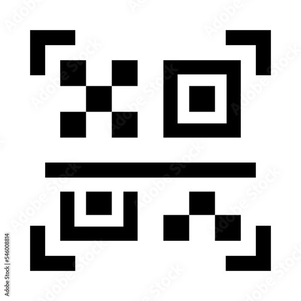 Obraz QR code black icon