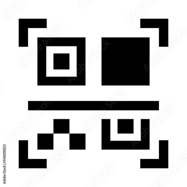 Obraz QR code black icon